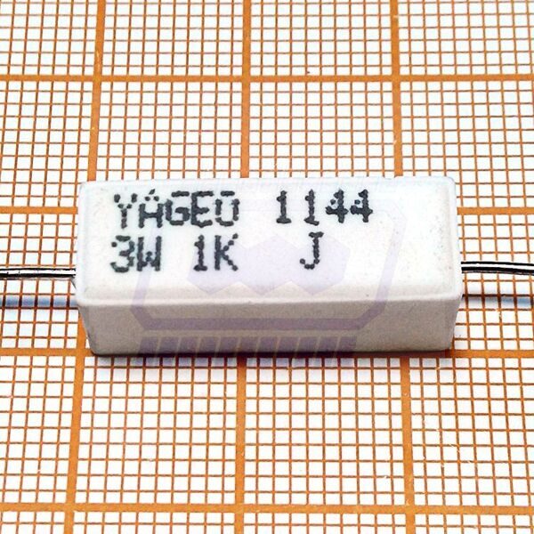 резистор      1.0 кОм   3Вт ±5% (SQP-3)