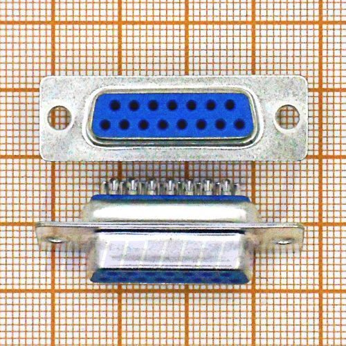 Соединитель DB розетка DB-15F